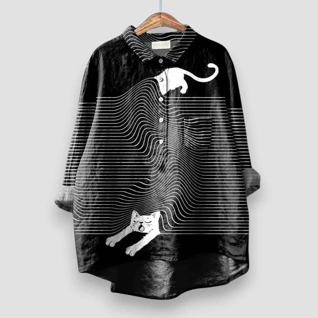 BEATRICE|CAMICIA STAMPA CANINA