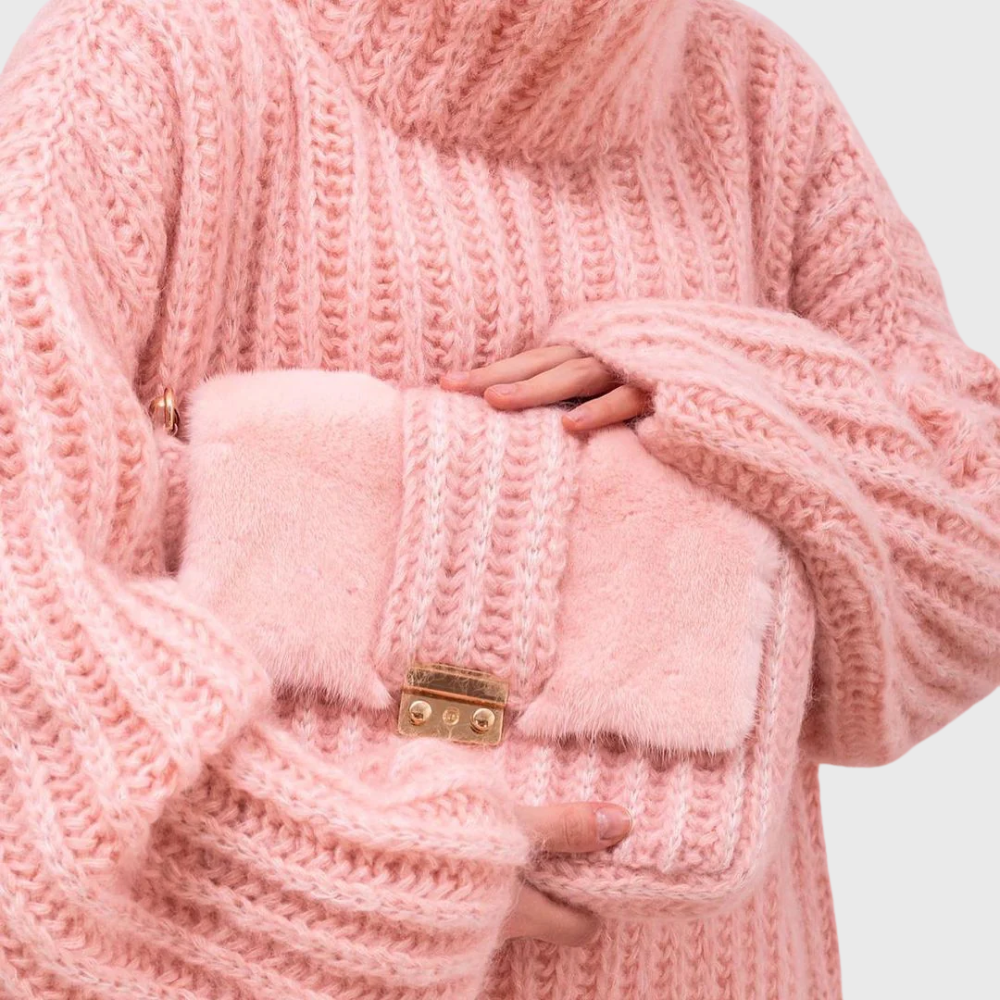 PAULINA™|PULLOVER CON CAPPUCCIO E MANICHE LUNGHE DA DONNA